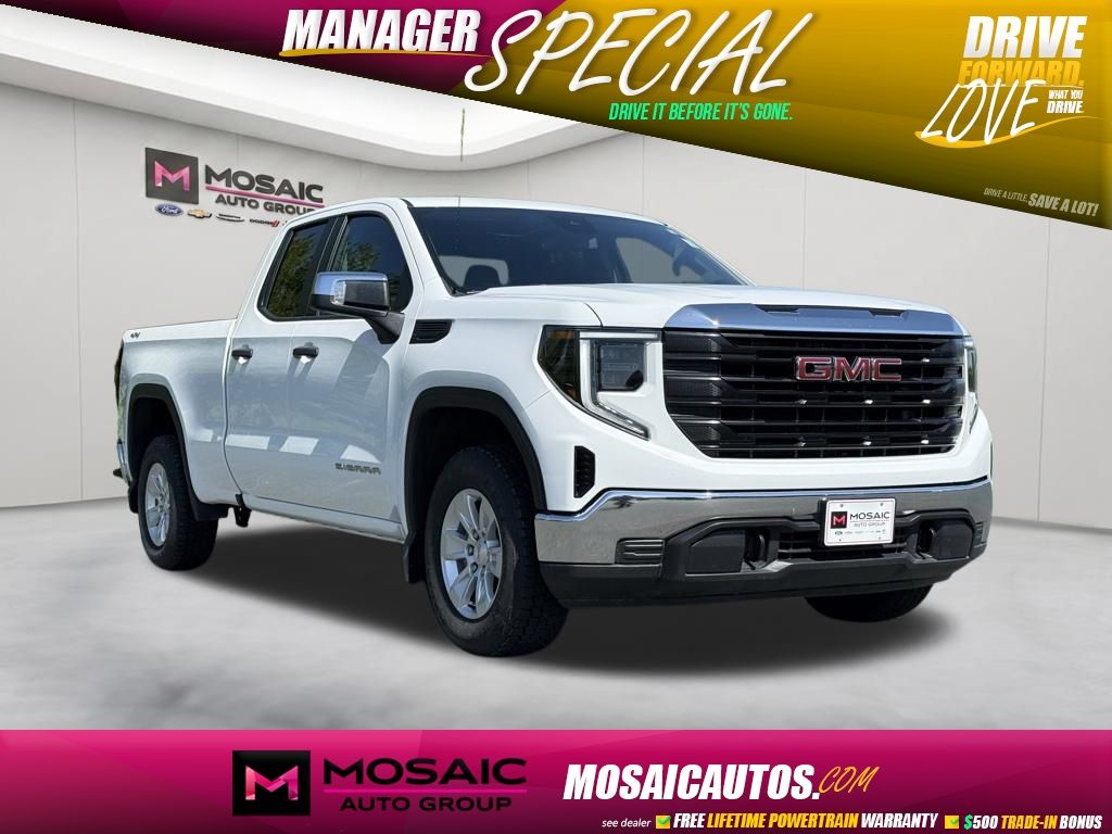 Summit White 2023 GMC Sierra 1500 Pickup Truck Four-Wheel Drive 8-Speed Automatic