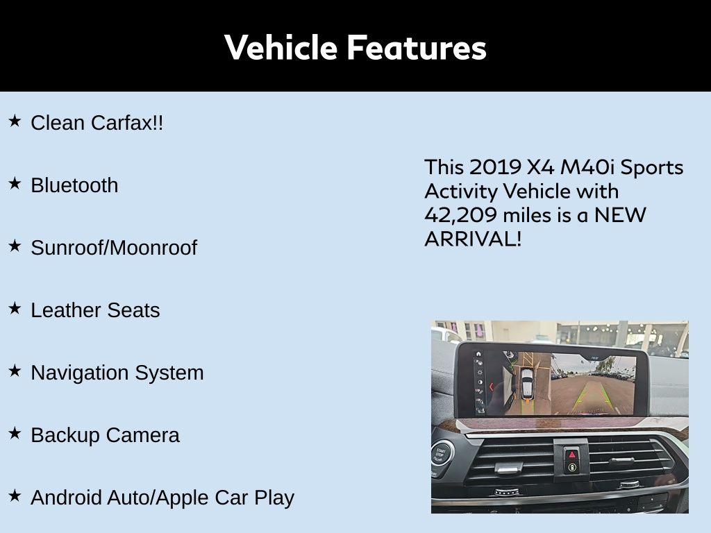 2019 BMW X4 M40i 2