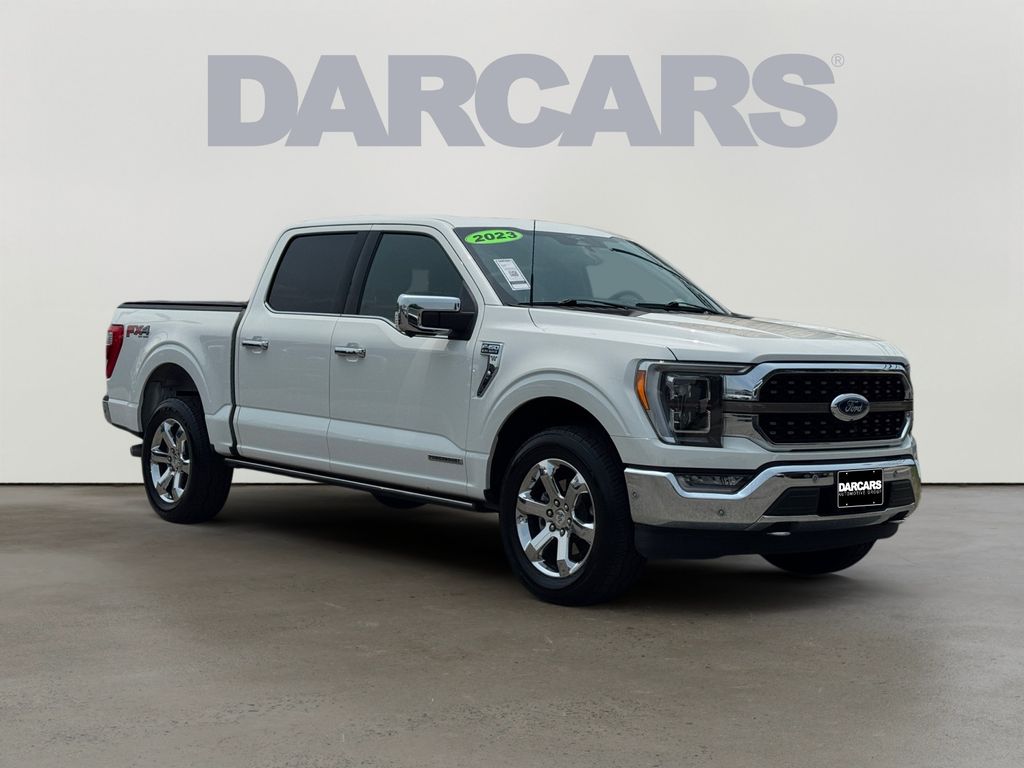 White Metallic 2023 Ford F-150 Pickup Truck Four-Wheel Drive Automatic