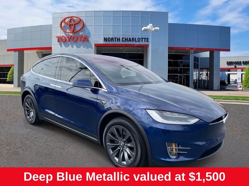 Deep Blue Metallic 2018 Tesla Model X 75D AWD SUV / Crossover All-Wheel Drive 1-Speed Automatic