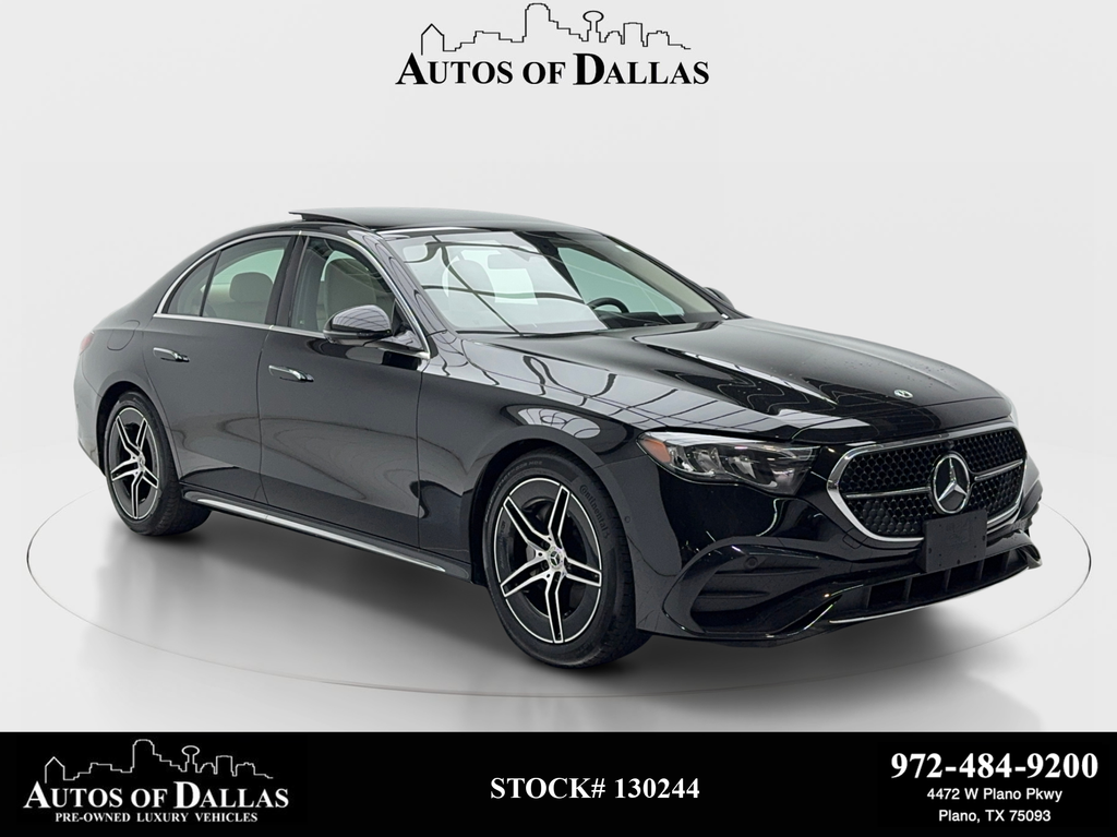 Black 2025 Mercedes-Benz E-Class Sedan Rear-Wheel Drive 9-Speed Automatic