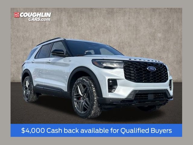 White Metallic 2026 Ford Explorer SUV / Crossover All-Wheel Drive Automatic