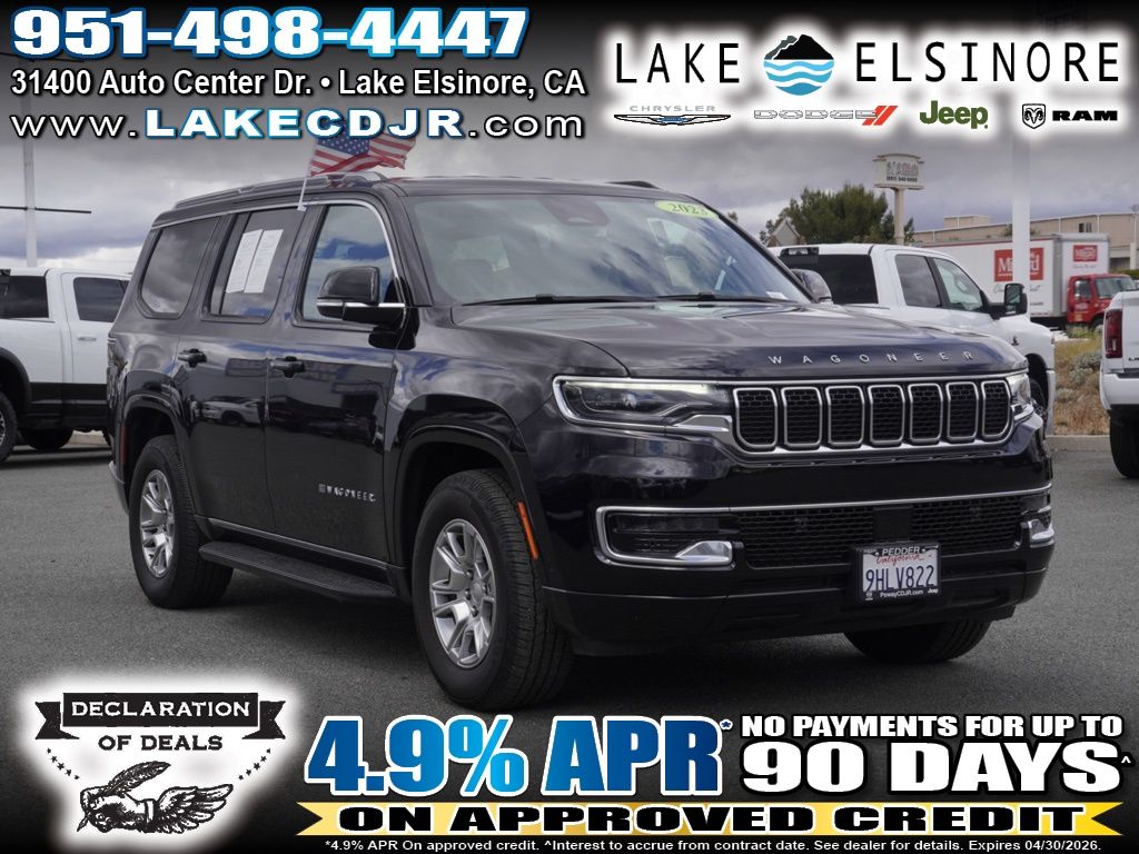 Diamond Black Crystal Pearlcoat 2023 Jeep Wagoneer RWD SUV / Crossover 4X2 8-Speed Automatic