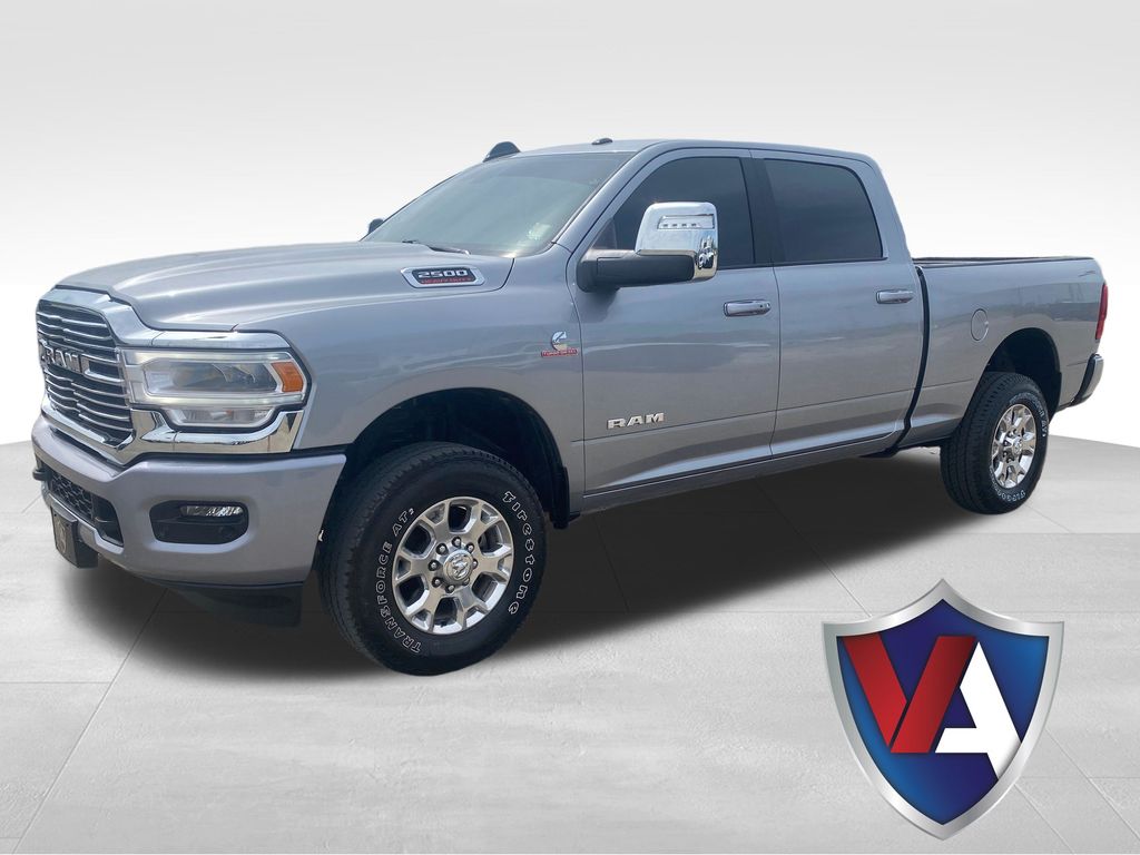 Billet Silver Metallic Clearcoat 2024 RAM 2500 Laramie Crew Cab 4WD Pickup Truck Four-Wheel Drive 6-Speed Automatic