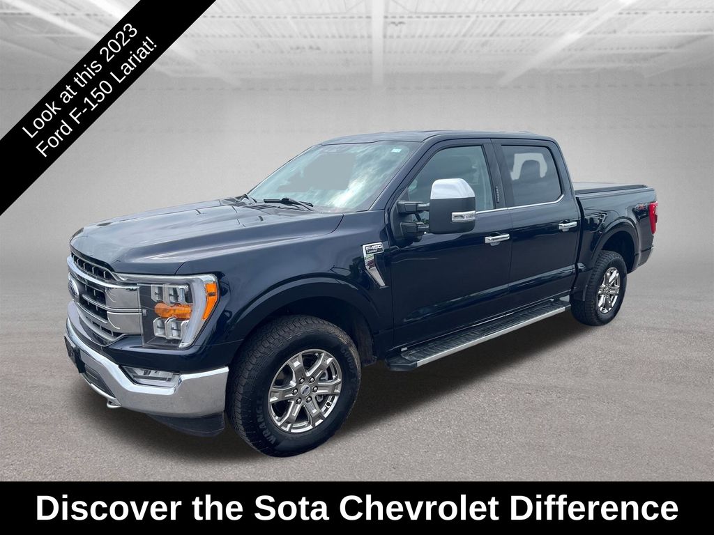 Antimatter Blue Metallic 2023 Ford F-150 Pickup Truck Four-Wheel Drive Automatic