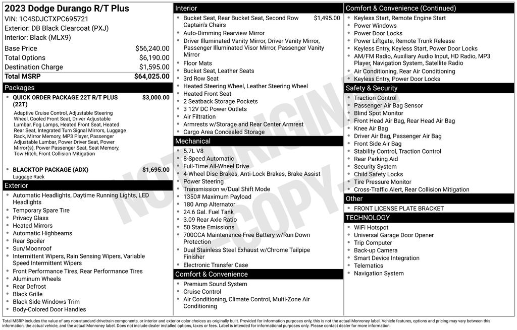 2023 Dodge Durango R/T Plus AWD