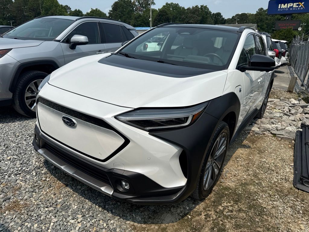 Cosmic White Pearl 2023 Subaru Solterra SUV / Crossover All-Wheel Drive 1-Speed Automatic