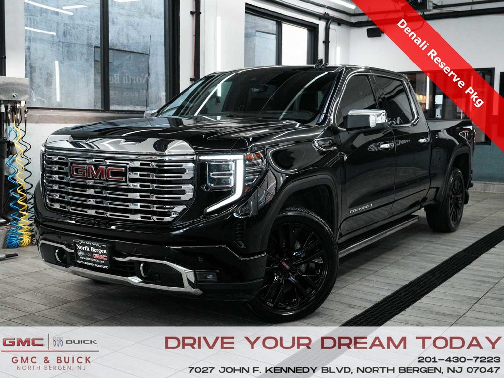 Onyx Black 2024 GMC Sierra 1500 Denali Crew Cab 4WD Pickup Truck Four-Wheel Drive Automatic