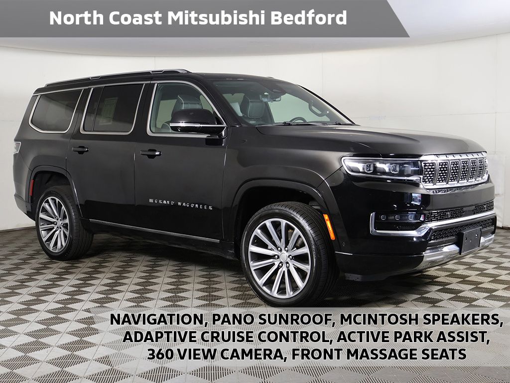 Diamond Black Crystal Pearlcoat 2023 Jeep Grand Wagoneer Series II 4WD SUV / Crossover Four-Wheel Drive 8-Speed Automatic