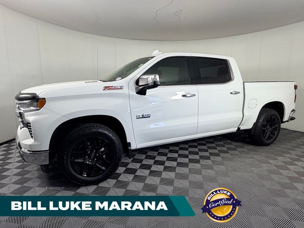Summit White 2023 Chevrolet Silverado 1500 Pickup Truck Four-Wheel Drive Automatic