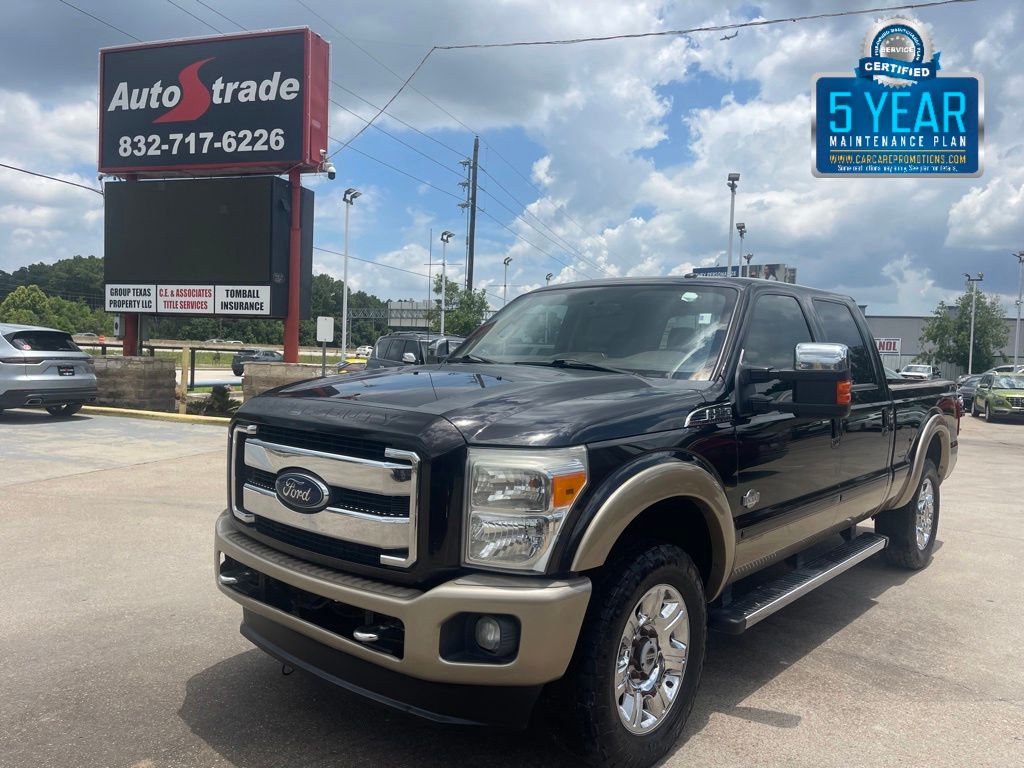 Brown Metallic 2014 Ford F-250 Super Duty King Ranch Crew Cab 4WD Pickup Truck Four-Wheel Drive 6-Speed Automatic Overdrive