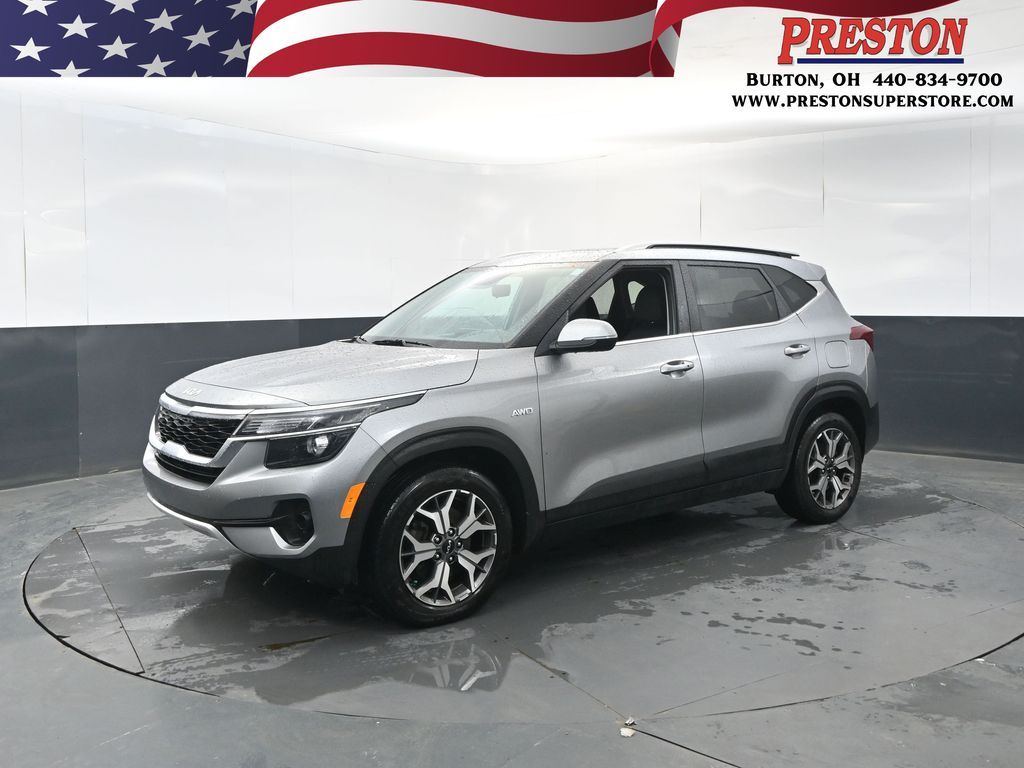 Steel Gray 2023 Kia Seltos EX AWD SUV / Crossover All-Wheel Drive Continuously Variable Transmission