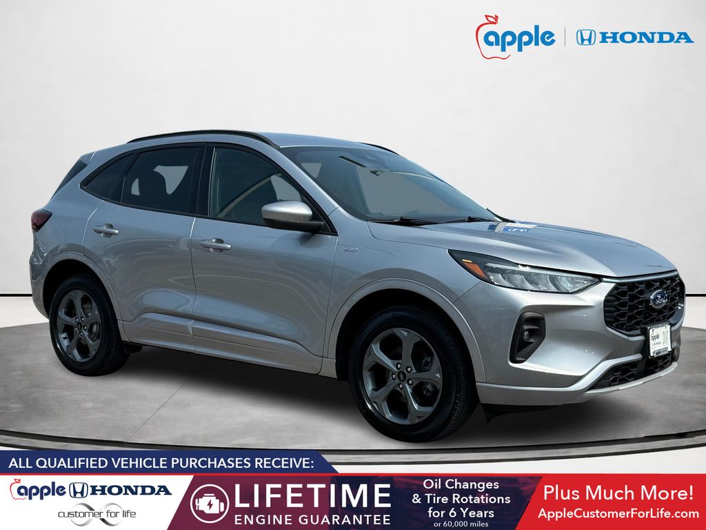 Silver Metallic 2024 Ford Escape Hybrid SUV / Crossover All-Wheel Drive Continuously Variable Transmission