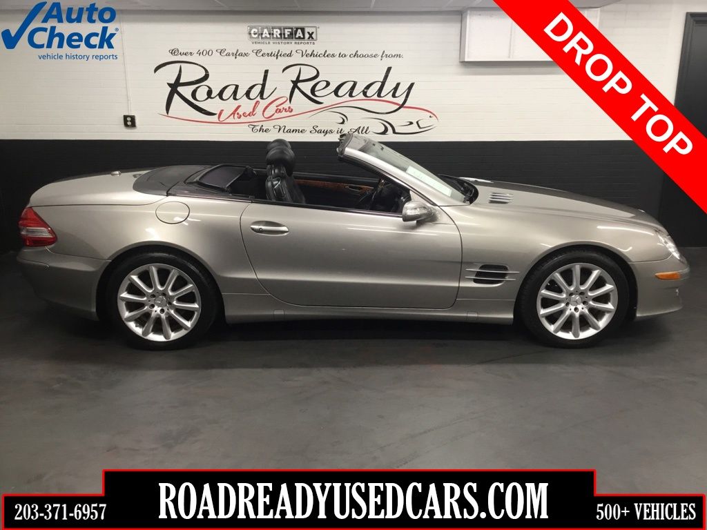 Silver Metallic 2007 Mercedes-Benz SL-Class Convertible Rear-Wheel Drive 7-Speed Automatic