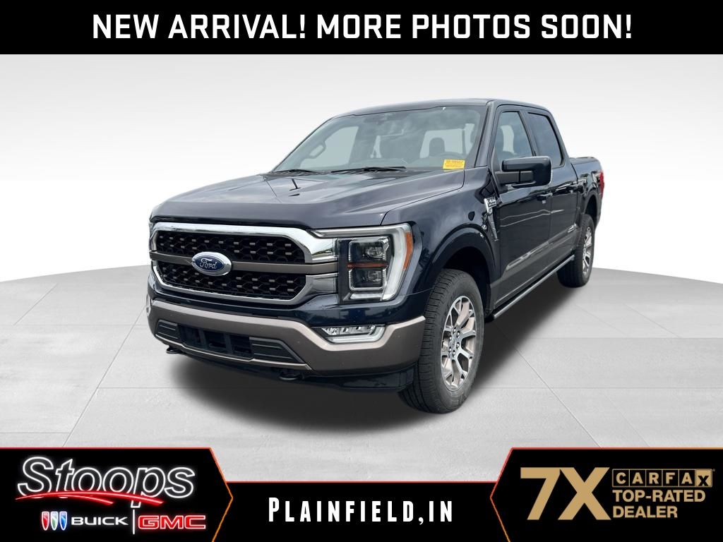 Antimatter Blue Metallic 2021 Ford F-150 King Ranch SuperCrew 4WD Pickup Truck Four-Wheel Drive Automatic