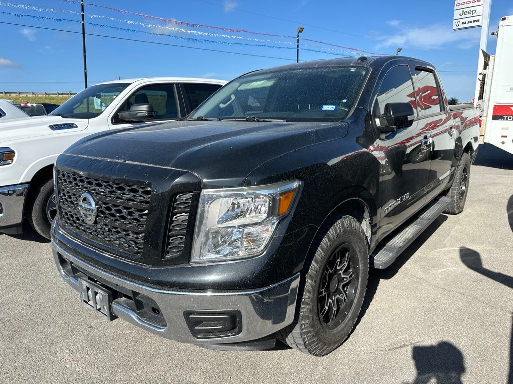 Gray (Magnetic Black Metallic) 2019 Nissan Titan Pickup Truck 4X2 7-Speed Automatic