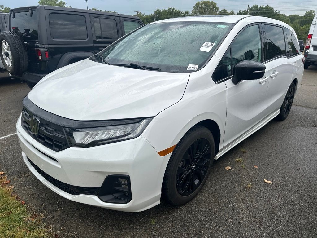 White 2025 Honda Odyssey Minivan Front-Wheel Drive Automatic
