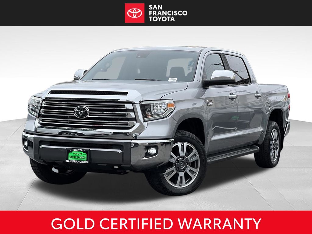 Silver Sky Metallic 2021 Toyota Tundra Pickup Truck Four-Wheel Drive 6-Speed Automatic