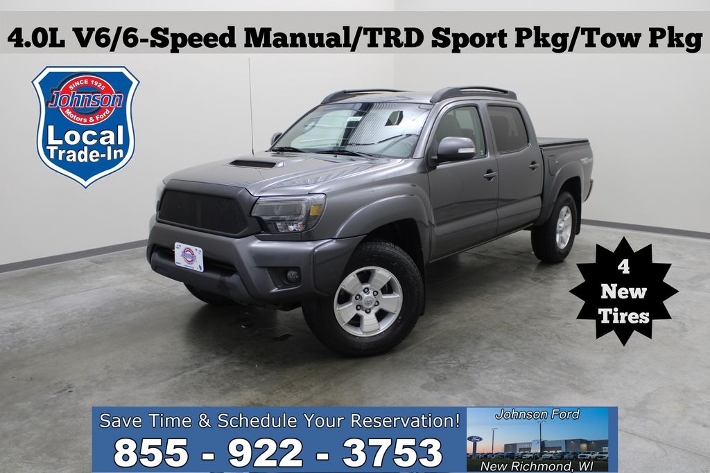 Magnetic Gray Metallic 2015 Toyota Tacoma Pickup Truck Four-Wheel Drive 6-Speed Manual
