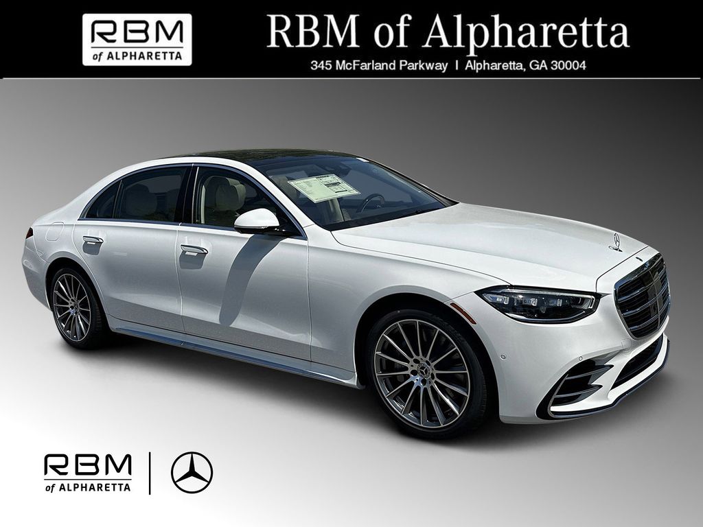 White 2026 Mercedes-Benz S-Class S 580 4MATIC Sedan All-Wheel Drive 9-Speed Automatic