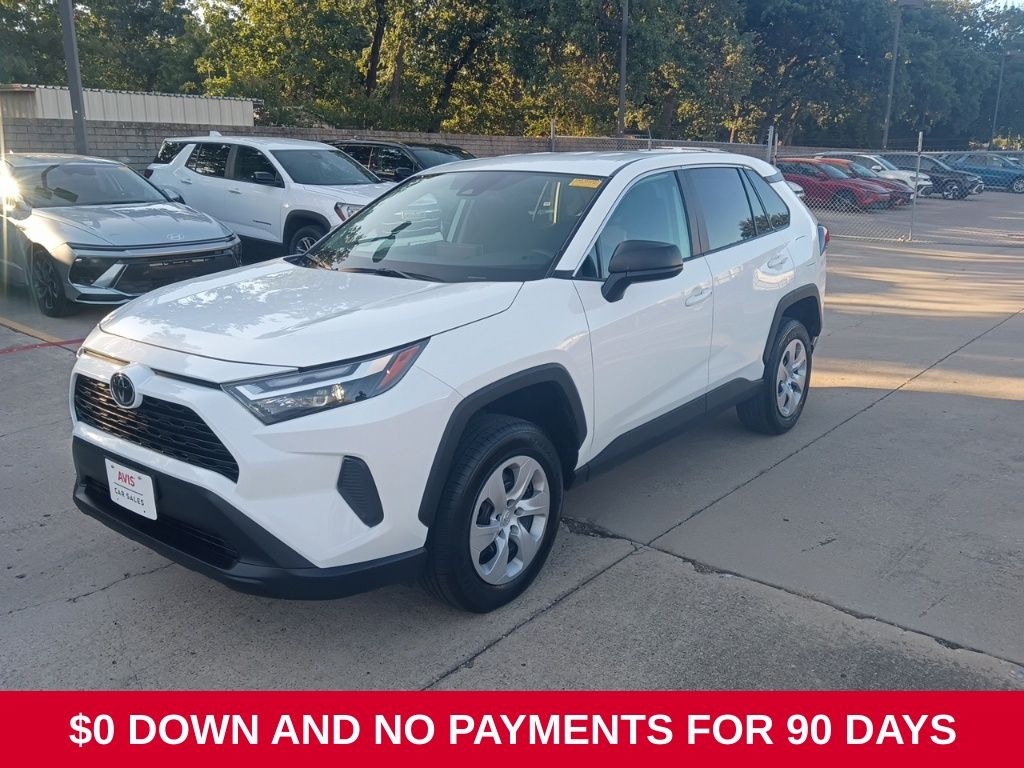 White 2025 Toyota RAV4 SUV / Crossover Front-Wheel Drive 8-Speed Automatic
