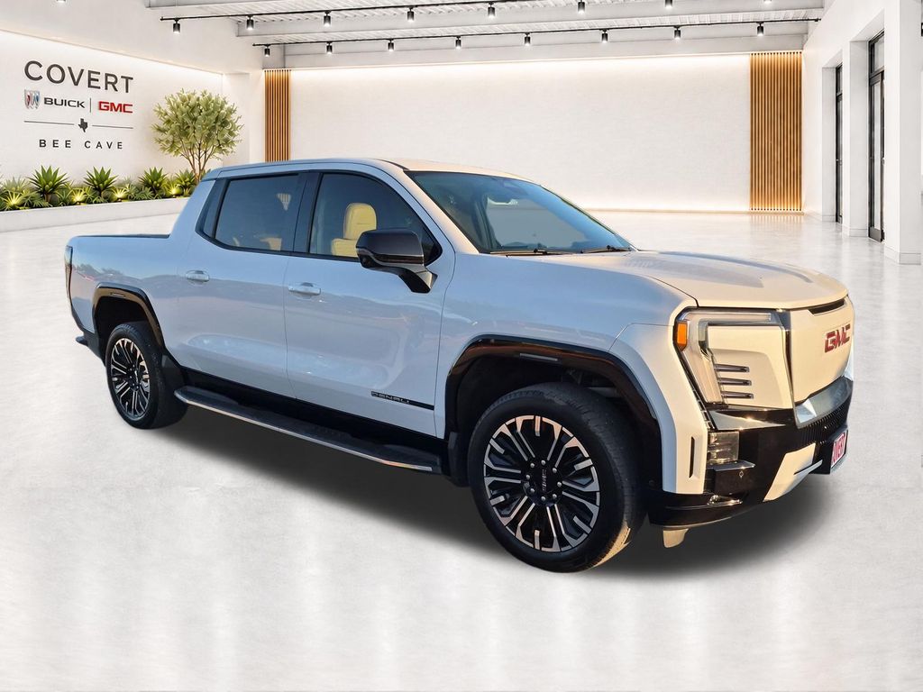Glacier White 2026 GMC Sierra EV Pickup Truck All-Wheel Drive 1-Speed Automatic