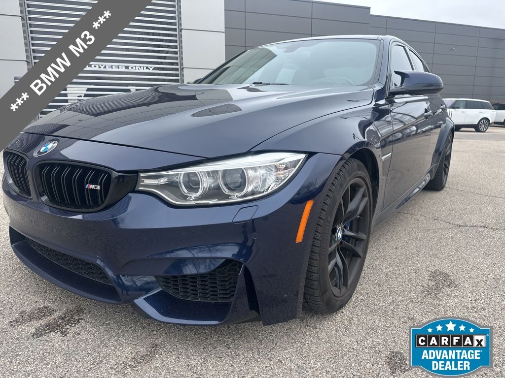 Yas Marina Blue Metallic 2017 BMW M3 Sedan RWD Sedan Rear-Wheel Drive 6-Speed Manual