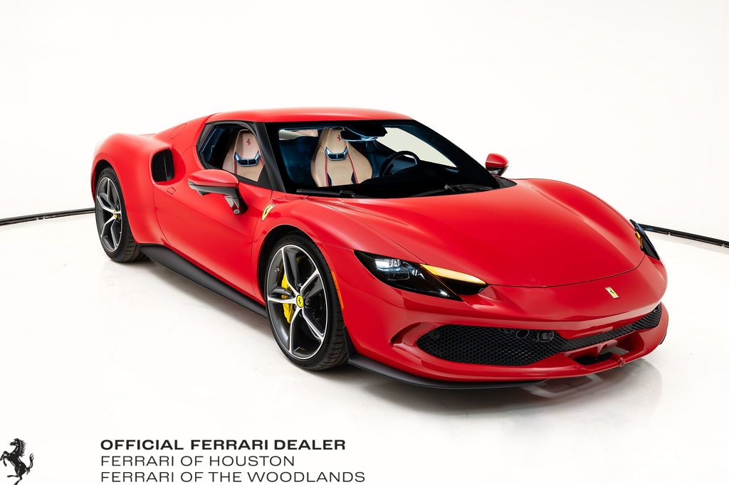 Rosso Corsa 2025 Ferrari 296 GTB Coupe Rear-Wheel Drive 8-Speed Dual Clutch