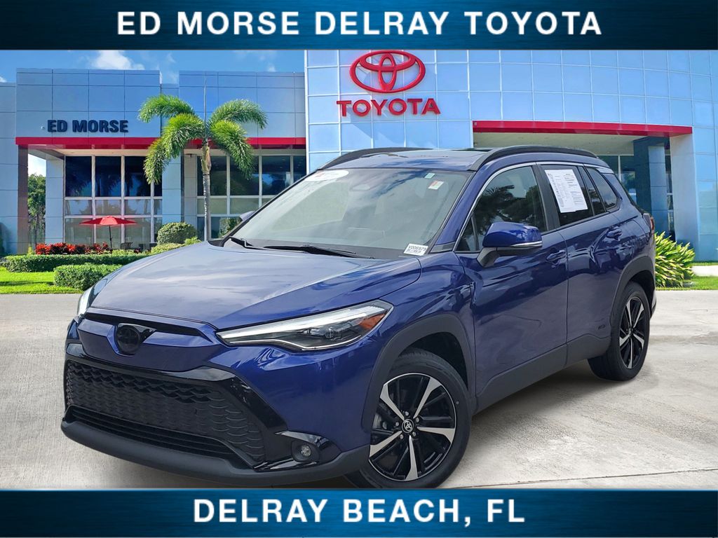 Blue Crush Metallic 2023 Toyota Corolla Cross Hybrid SUV / Crossover All-Wheel Drive Continuously Variable Transmission