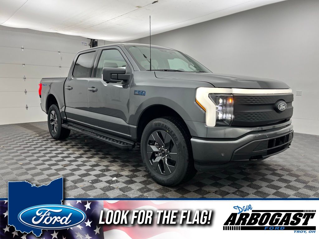 Carbonized Gray Metallic 2025 Ford F-150 Lightning Flash SuperCrew AWD Pickup Truck All-Wheel Drive Automatic