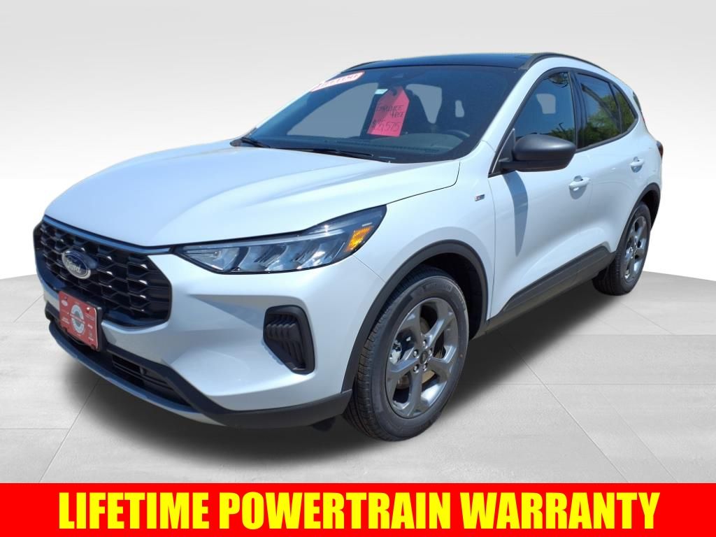 Silver Metallic 2025 Ford Escape Hybrid ST-Line FWD SUV / Crossover Front-Wheel Drive Continuously Variable Transmission