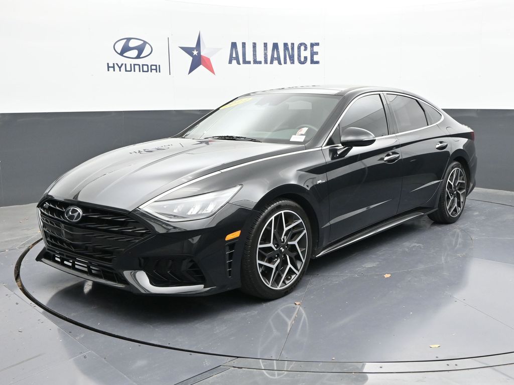 Phantom Black 2022 Hyundai Sonata N Line FWD Sedan Front-Wheel Drive 8-Speed Dual Clutch