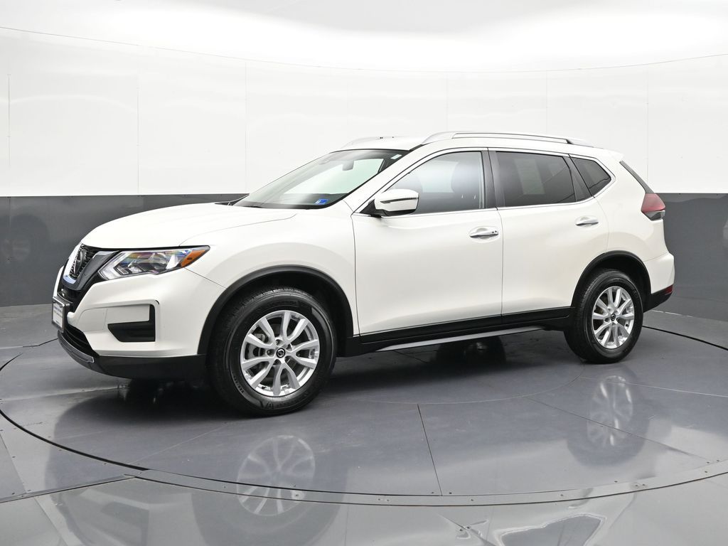 Pearl White 2019 Nissan Rogue SUV / Crossover All-Wheel Drive Continuously Variable Transmission