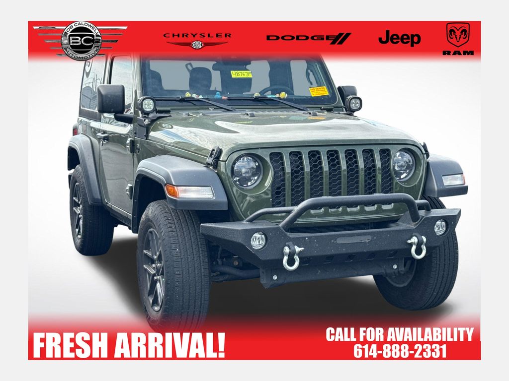 Sarge Green Clearcoat 2024 Jeep Wrangler SUV / Crossover Four-Wheel Drive 8-Speed Automatic