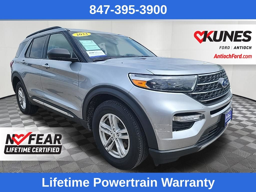 Silver Metallic 2023 Ford Explorer SUV / Crossover All-Wheel Drive Automatic
