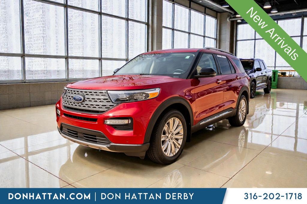 Red 2020 Ford Explorer Limited AWD SUV / Crossover All-Wheel Drive Automatic