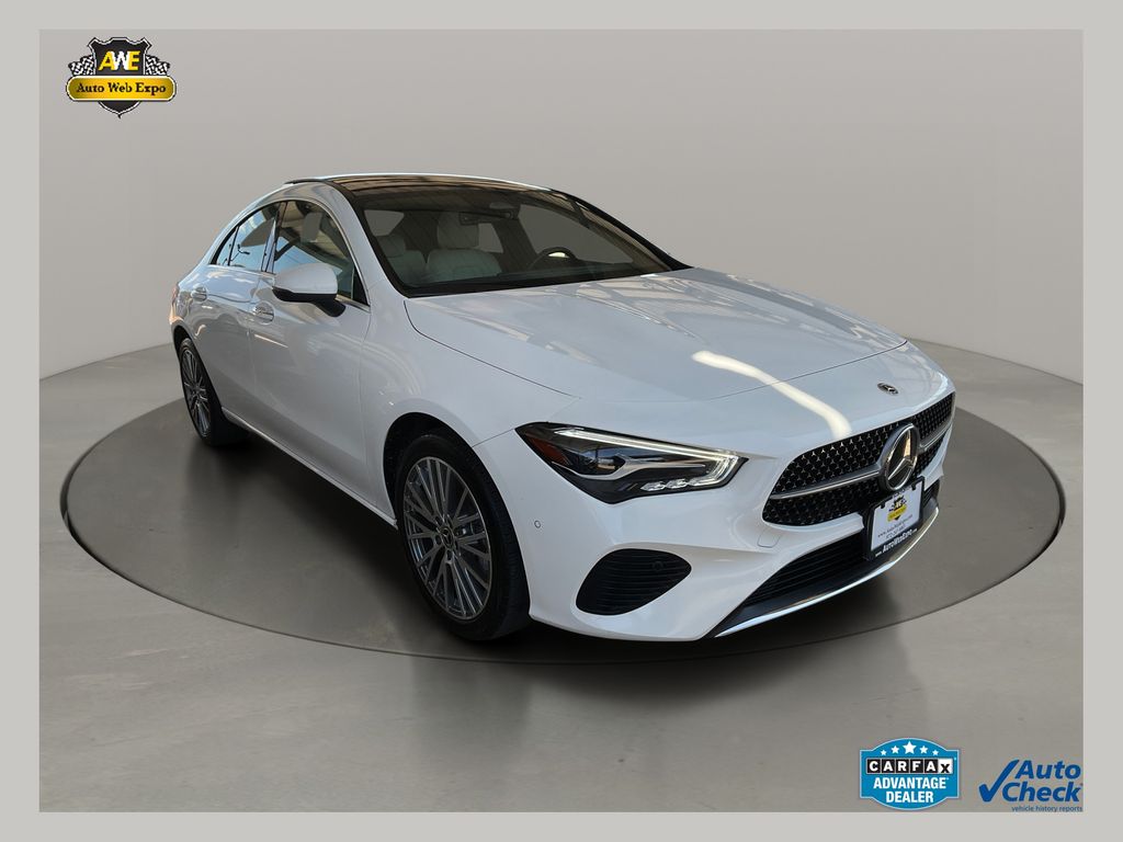 Polar White 2025 Mercedes-Benz CLA Coupe Front-Wheel Drive 8-Speed Dual Clutch