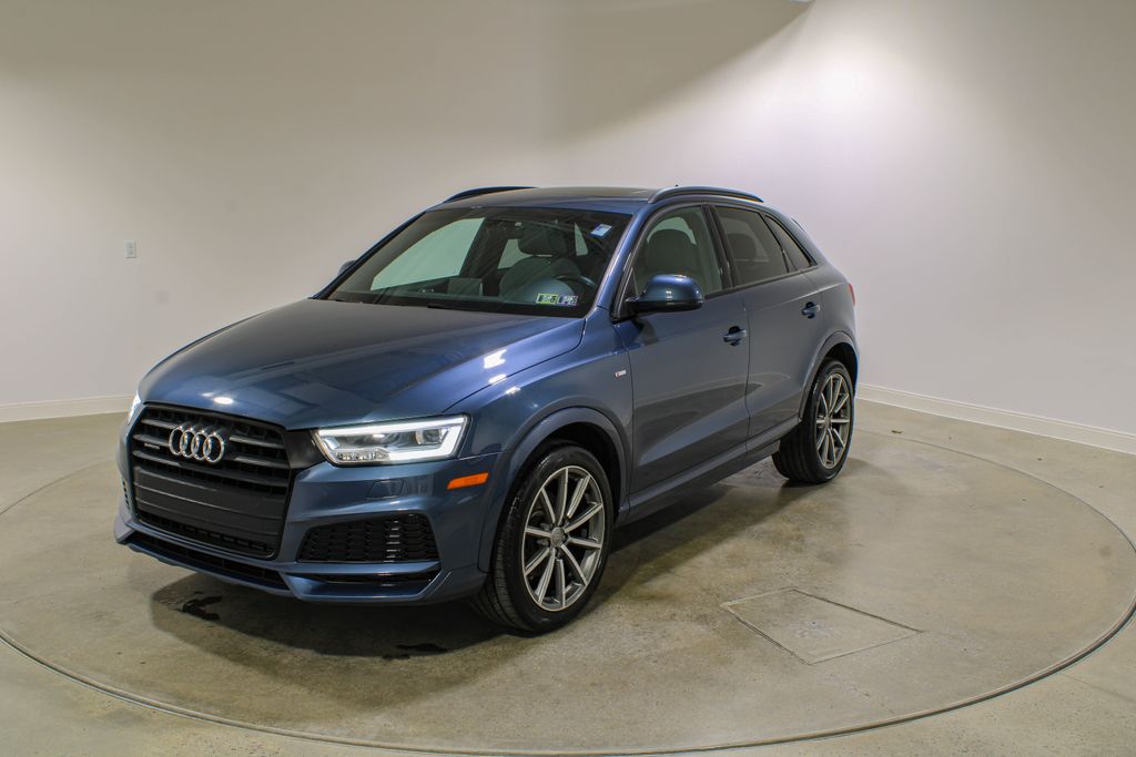 Utopia Blue Metallic 2018 Audi Q3 2.0T quattro Premium Plus SUV / Crossover All-Wheel Drive 6-Speed Automatic