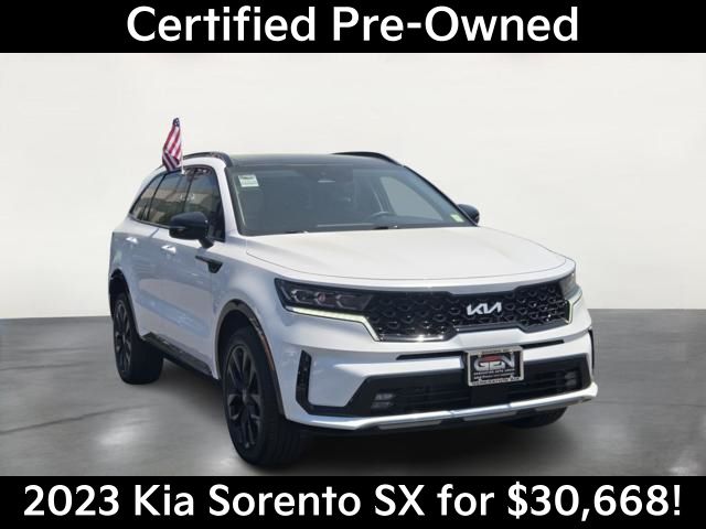 Glacial White Pearl 2023 Kia Sorento SUV / Crossover All-Wheel Drive 8-Speed Dual Clutch
