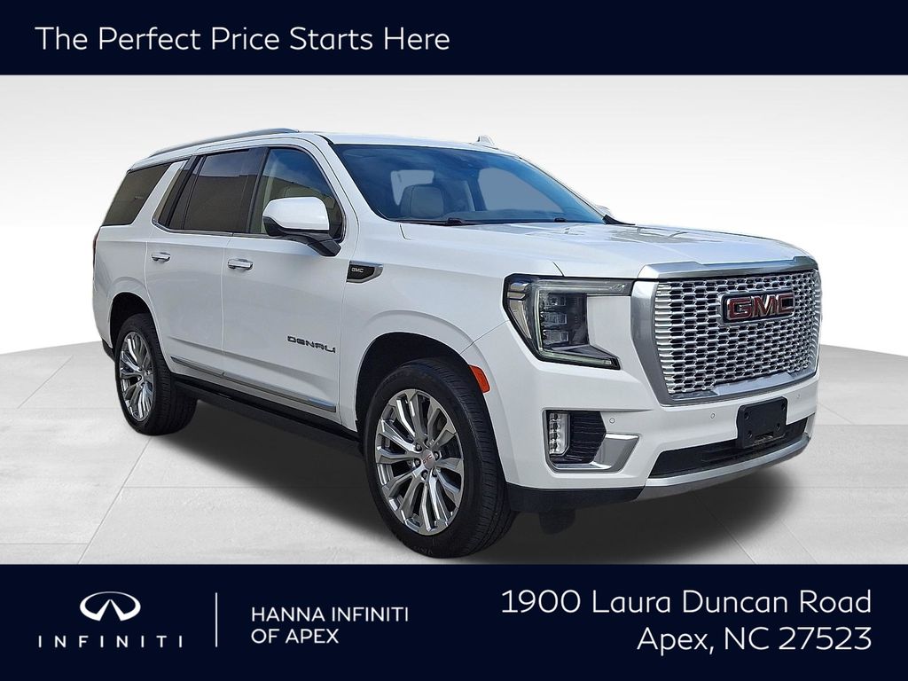 Summit White 2023 GMC Yukon Denali 4WD SUV / Crossover Four-Wheel Drive