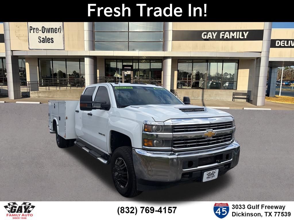 Summit White 2017 Chevrolet Silverado 3500HD Work Truck Crew Cab LB DRW 4WD Pickup Truck Four-Wheel Drive 6-Speed Automatic