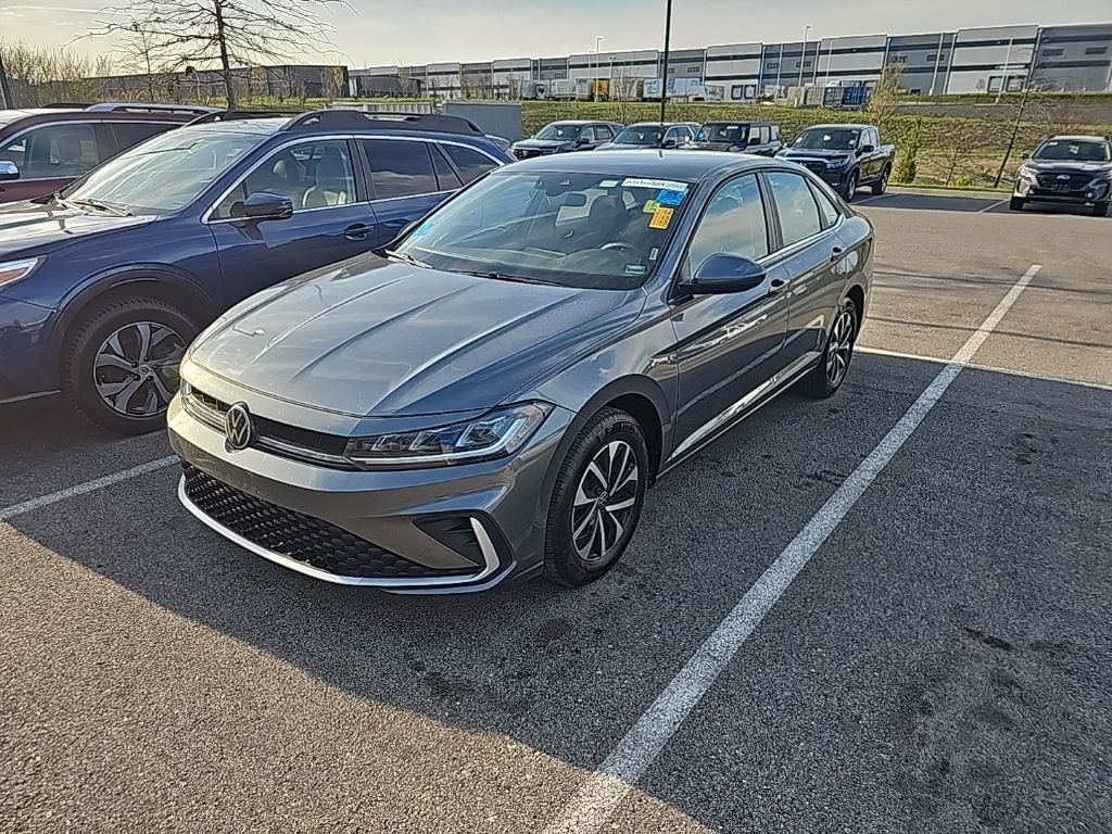 Platinum Gray Metallic 2025 Volkswagen Jetta S FWD Sedan Front-Wheel Drive 8-Speed Automatic