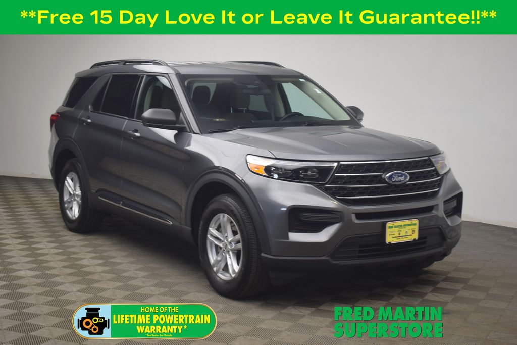 Carbonized Gray Metallic 2022 Ford Explorer XLT AWD SUV / Crossover All-Wheel Drive Automatic