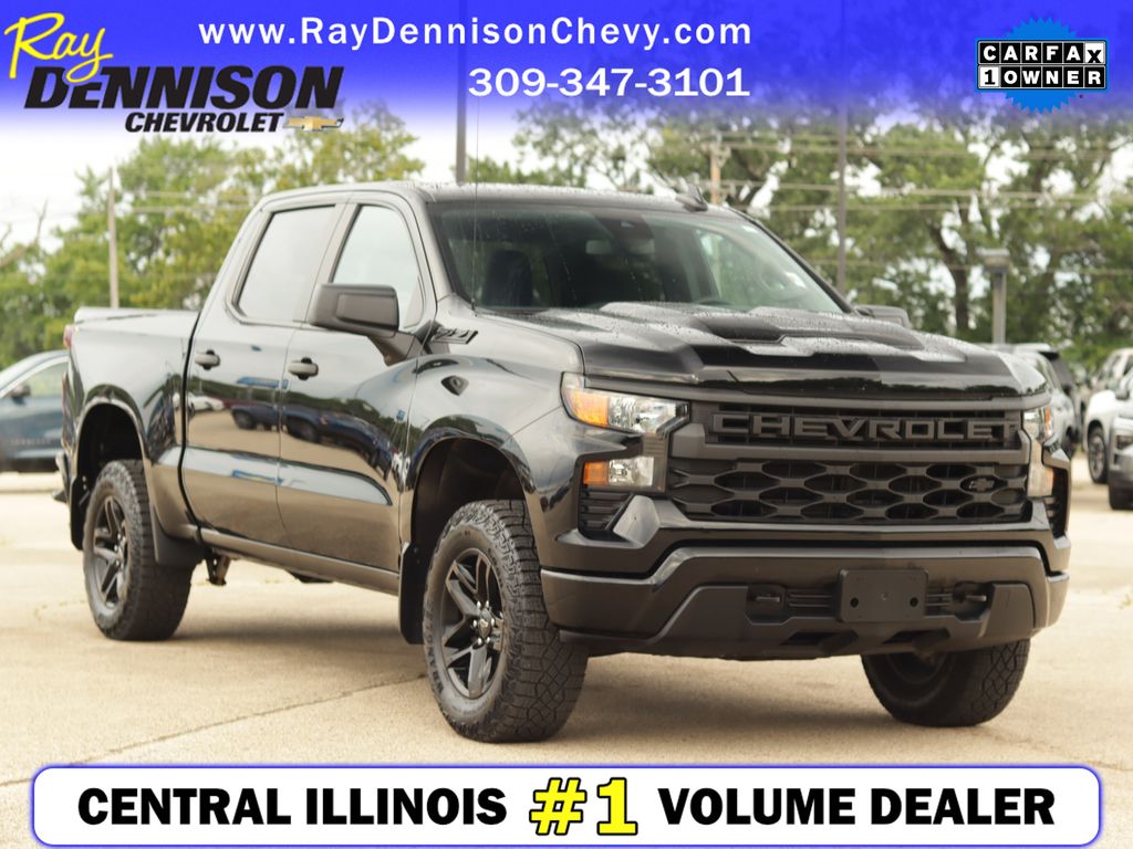 Black 2024 Chevrolet Silverado 1500 Pickup Truck Four-Wheel Drive 8-Speed Automatic