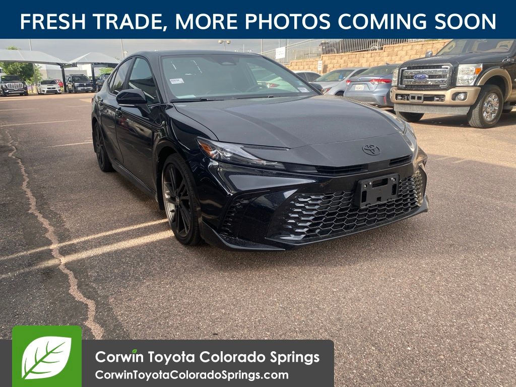 Midnight Black Metallic 2026 Toyota Camry Sedan Front-Wheel Drive Continuously Variable Transmission