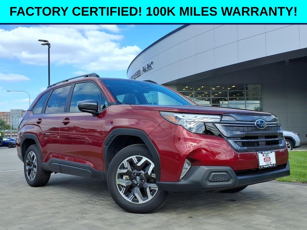 Crimson Red Pearl 2026 Subaru Forester Crossover AWD SUV / Crossover All-Wheel Drive Continuously Variable Transmission