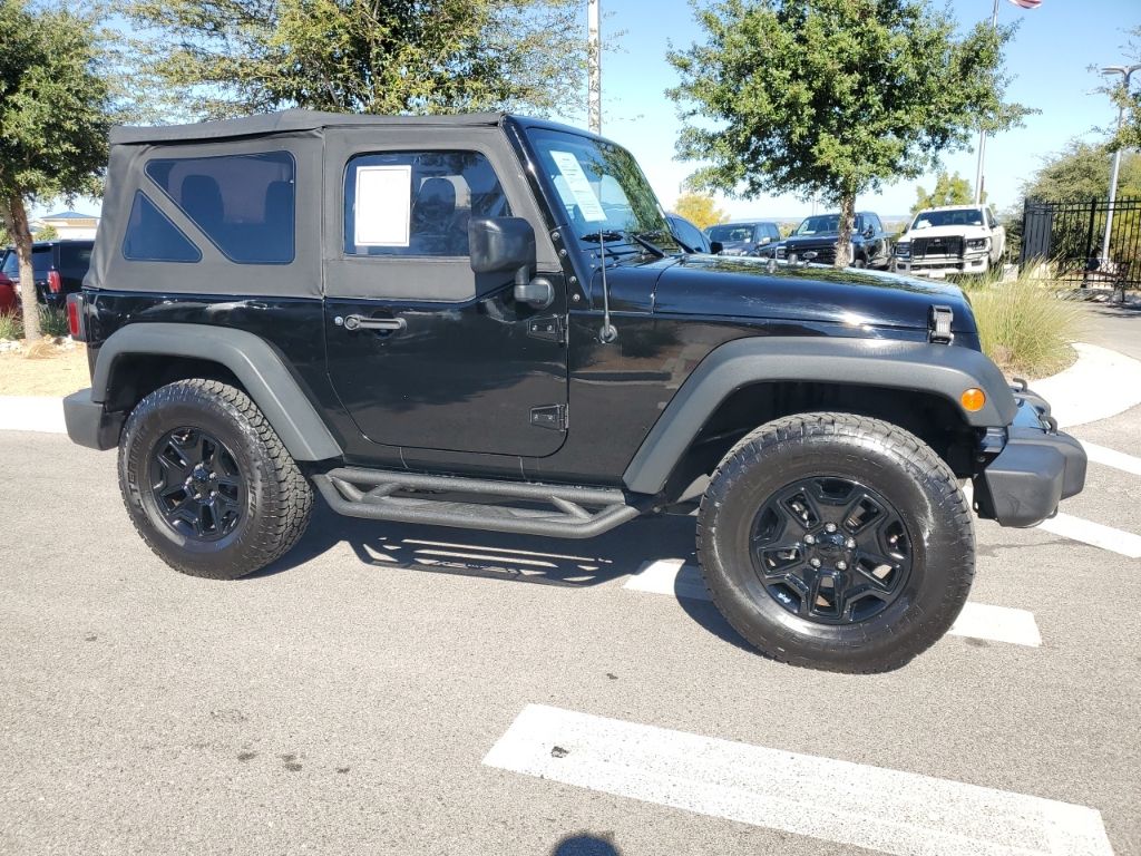 Used Car 2016 Jeep Wrangler  Willys Wheeler For Sale Under $25,000 In Austin, Texas