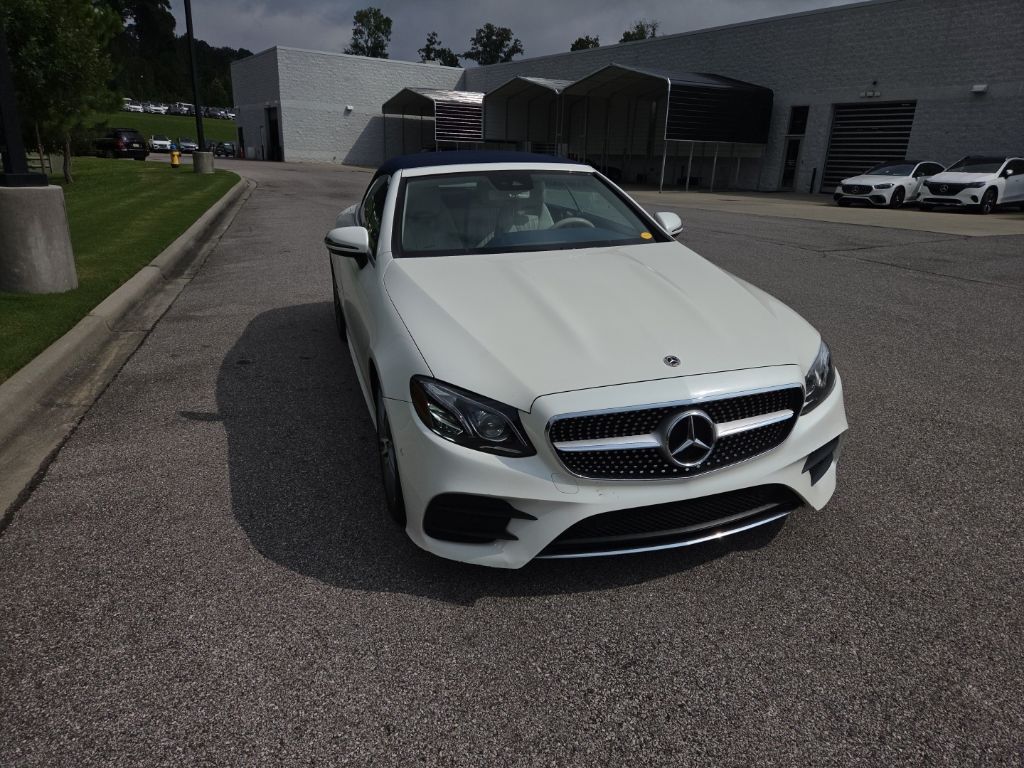 designo Diamond White Metallic 2018 Mercedes-Benz E-Class Convertible Rear-Wheel Drive 9-Speed Automatic