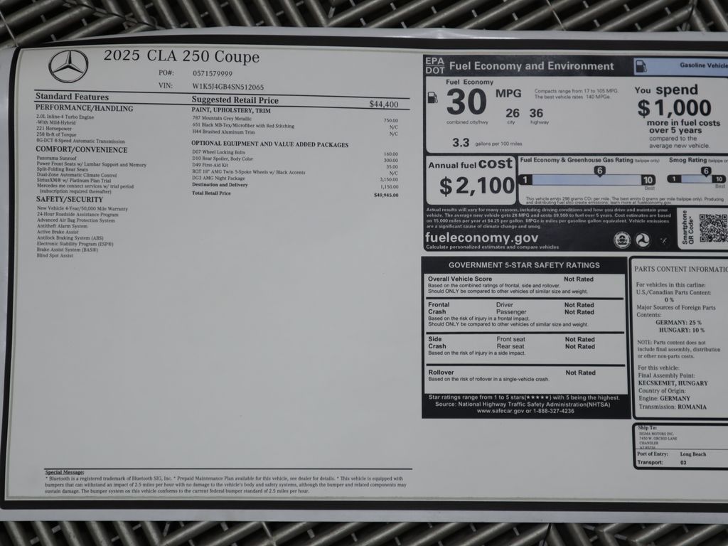 2025 Mercedes-Benz CLA 250 9