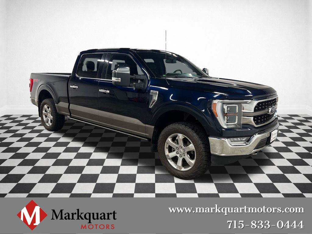 Brown 2022 Ford F-150 Pickup Truck Four-Wheel Drive Automatic